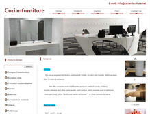 Tablet Screenshot of corianfurniture.net